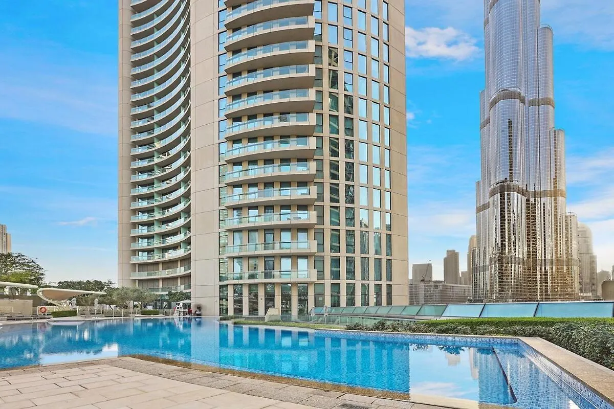 Lägenhet First Class 1Br Majestic Burj Khalifa View Dubai Förenade Arabemiraten